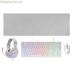 Ստեղնաշար և մկնիկ Mars Gaming MCPRGB3WES սպիտակ