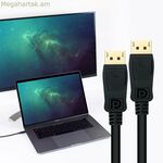 DisplayPort մալուխ NANOCABLE 10.15.2601-L150 սև 1,5 մ