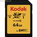 Միկրո SD հիշողության քարտ Kodak EKMSD64GXC10K 64 GB ադապտերով