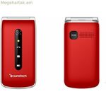 Բջջային հեռախոս տարեցների համար՝ Sunstech CELT18RD, կարմիր, 2.4