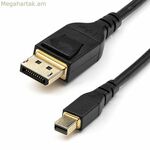 Mini DisplayPort-ից դեպի DisplayPort մալուխ Startech DP14MDPMM1MB Սև