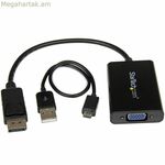 DisplayPort դեպի SVGA ադապտեր Startech DP2VGAA Սև