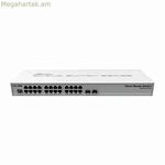 Պահարանի անջատիչ Mikrotik CRS326-24G-2S+RM Gigabit Ethernet արծաթագույն