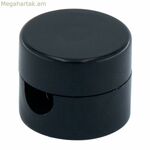 Մալուխի պահիչ F-line սև պլաստիկից, 5 հատ