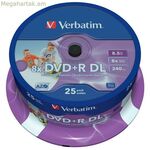 DVD-R Verbatim 25 միավոր 8,5 ԳԲ 8x
