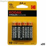 Ալկալային մարտկոցներ Kodak LR06 4 հատ (20 հատ)