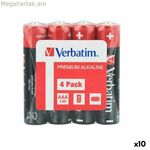Ալկալային մարտկոցներ Verbatim 1,5 V LR06 4 հատ (10 հատ)