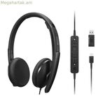 Headphones with Microphone Lenovo 4XD1M45626 Black