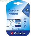 SD Memory Card Verbatim PREMIUM SDHC C10/U1 16 GB
