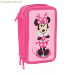 Եռակի մատիտապատյան Մինի Մաուս վարդագույն 12,5 x 19,5 x 5,5 սմ 37 հատ