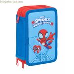 Եռակի մատիտապատյան՝ Spidey Blue 12,5 x 19,5 x 5,5 սմ, 37 հատ