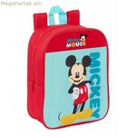 Դպրոցական պայուսակ Միկի Մաուս Կապույտ Կարմիր 22 x 27 x 10 սմ