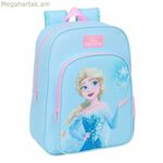 Դպրոցական պայուսակ՝ Սառցե կապույտ, վարդագույն, 26 x 34 x 11 սմ