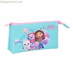 Եռակի կրելու համար նախատեսված Գաբբիի տիկնիկային տուն կապույտ 22 x 12 x 3 սմ