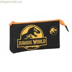 Եռակի կրելու համար նախատեսված «Ջուրասիկ աշխարհ» սև 22 x 12 x 3 սմ