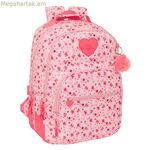 Դպրոցական պայուսակ Վիկի Մարտին Բերոկալ՝ ծաղկող վարդագույն 32 x 42 x 15 սմ