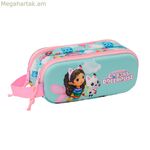 Երկտեղանոց Գաբբիի տիկնիկային տնակ՝ վարդագույն, երկնագույն, 21 x 8 x 6 սմ, 3D