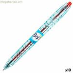 Գելային գրիչ Pilot B2P 07 ներքաշվող կարմիր 0,4 մմ (10 հատ)