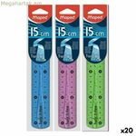 Գեոմետրիայի հավաքածու Maped Twist'n Flex բազմագույն 15 սմ 20 հատ