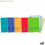 Մատանիների գիրք Oxford EUROPEANBOOK 4 LIVE&GO բազմագույն A5+ 120 թերթ (5 հատ)