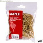 Ռետինե ժապավեններ Apli Brown 60 x 2 մմ 100 հատ (100 միավոր)