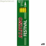 Գունավոր մատիտներ Alpino Festival դեղին 12 հատ (10 հատ)