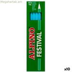 Գունավոր մատիտներ Alpino բաց կապույտ 12 հատ (10 հատ)