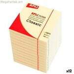 Կպչուն թղթեր Apli CLASSIC դեղին 75 x 75 մմ (12 հատ)