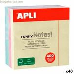 Կպչուն թղթեր Apli FUNNY բազմագույն 75 x 75 մմ (48 հատ)