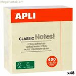 Կպչուն թղթեր Apli CLASSIC դեղին 75 x 75 մմ (48 հատ)