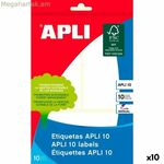 Կպչուն պիտակներ՝ Apli սպիտակ թուղթ, 10 թերթ, 53 x 100 մմ (10 միավոր)