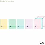 Մատանիների գիրք Oxford EUROPEANBOOK 5 LIVE&GO բազմագույն A4 120 թերթ (5 հատ)