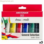 Ակրիլային ներկերի հավաքածու Talens Amsterdam Dream General Selection Multicolour 20 մլ 6 հատ (3 հատ)