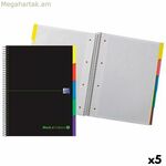 Մատանիների գիրք Օքսֆորդ EUROPEANBOOK 5 &YOU սև A4 100 թերթ (5 հատ)