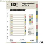 Grafoplas I LIKE բաժանարարներ՝ բազմագույն պոլիպրոպիլեն (10 հատ)