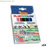 Գունավոր մատիտներ Jovi PLASTICOLOR բազմագույն (12 հատ) (24 հատ)