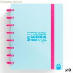 Օրագիր Carchivo Իմ օրակարգը Ժամանակը Իմ կյանքը Պաստելային կապույտ A5 (10 հատ)
