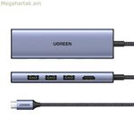 USB-ից Lightning մալուխ Ugreen 20956A արծաթագույն