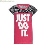 Մանկական կարճ թևքով մարզաշապիկ Nike 848-A72 վարդագույն, 100% բամբակ