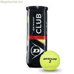 Թենիսի գնդակներ D TB CLUB AC 3 PET Dunlop 601334 դեղին