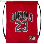 Ջորդան 9A0757 R78 կարմիր մեջքի պայուսակ՝ լարերով, մեկ չափս