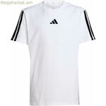 Մանկական կարճ թևքով մարզաշապիկ Adidas J 3S TEE 160 JD6488 սպիտակ (10 տարեկան)