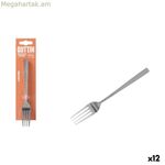 Դեսերտի պատառաքաղների հավաքածու Quttin LOUVRE արծաթագույն 1,5 մմ 14,8 x 3,2 սմ 6 հատ (12 հատ)