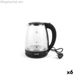 Ջեռոց Basic Home սև թափանցիկ ապակի 1500 Վտ 2 Լ (6 հատ)