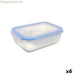 Ճաշի տուփ Quttin կապույտ թափանցիկ ուղղանկյուն 1 լ (6 հատ)