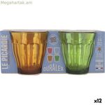 Բաժակների հավաքածու Duralex Picardie բազմագույն ապակի 250 մլ 4 հատ (12 հատ)