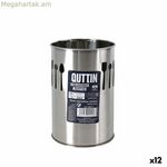 Խոհանոցային պարագաների համար նախատեսված կաթսա Quttin չժանգոտվող պողպատ 10 x 15 x 10 սմ արծաթե (12 հատ)