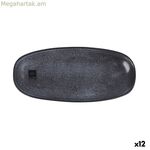 Սպասք La Mediterránea Nebula Մոխրագույն Կերամիկական Օվալ 30 x 13,7 սմ (12 միավոր)