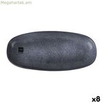 Մատուցման ափսե La Mediterránea Nebula Մոխրագույն Կերամիկական Օվալ 33,5 x 15 սմ (8 միավոր)