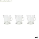 Սուրճի բաժակների հավաքածու La Mediterránea Arlet թափանցիկ ապակուց, 3 հատ (12 հատ)